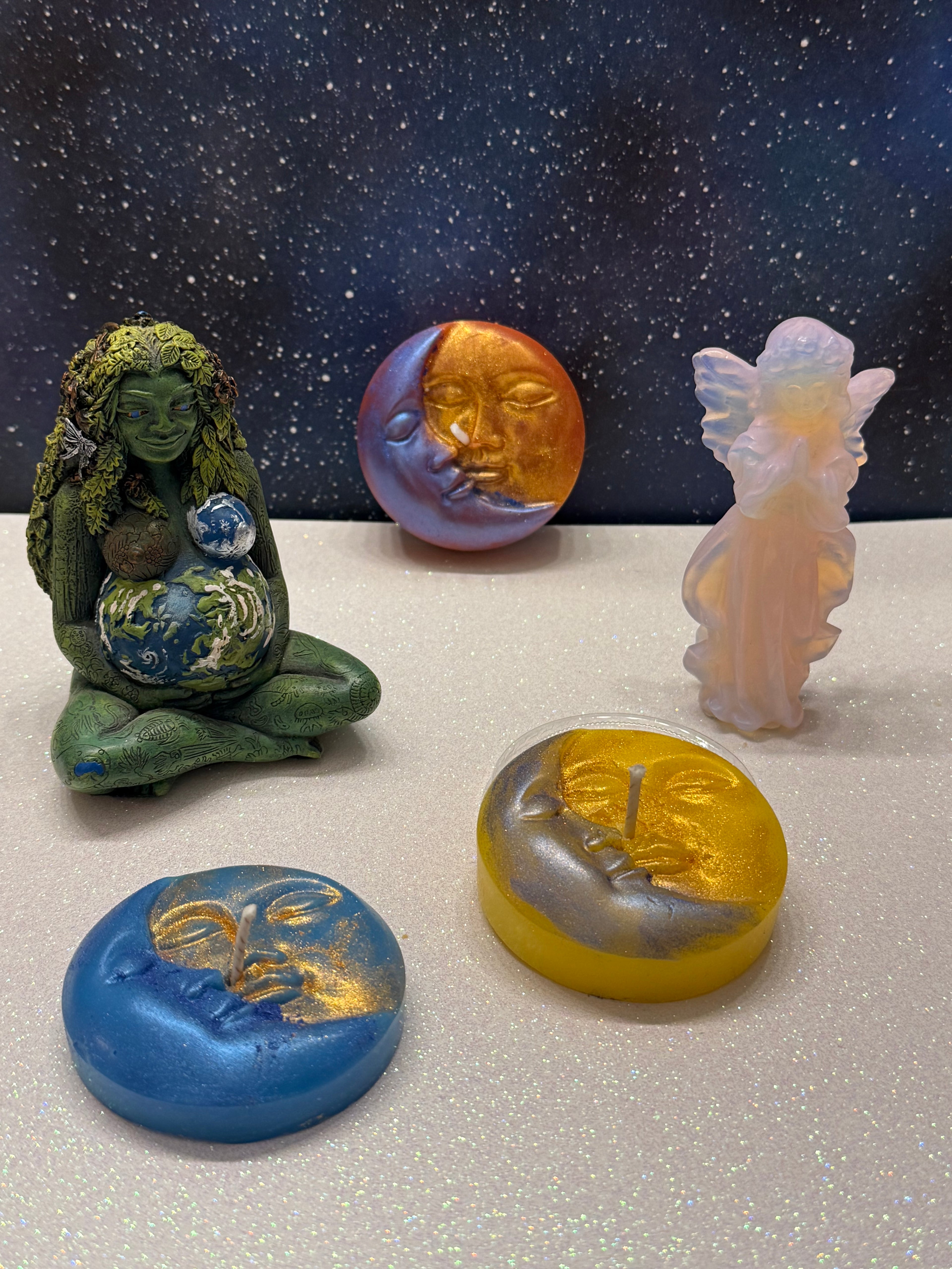 Celestial ritual candle