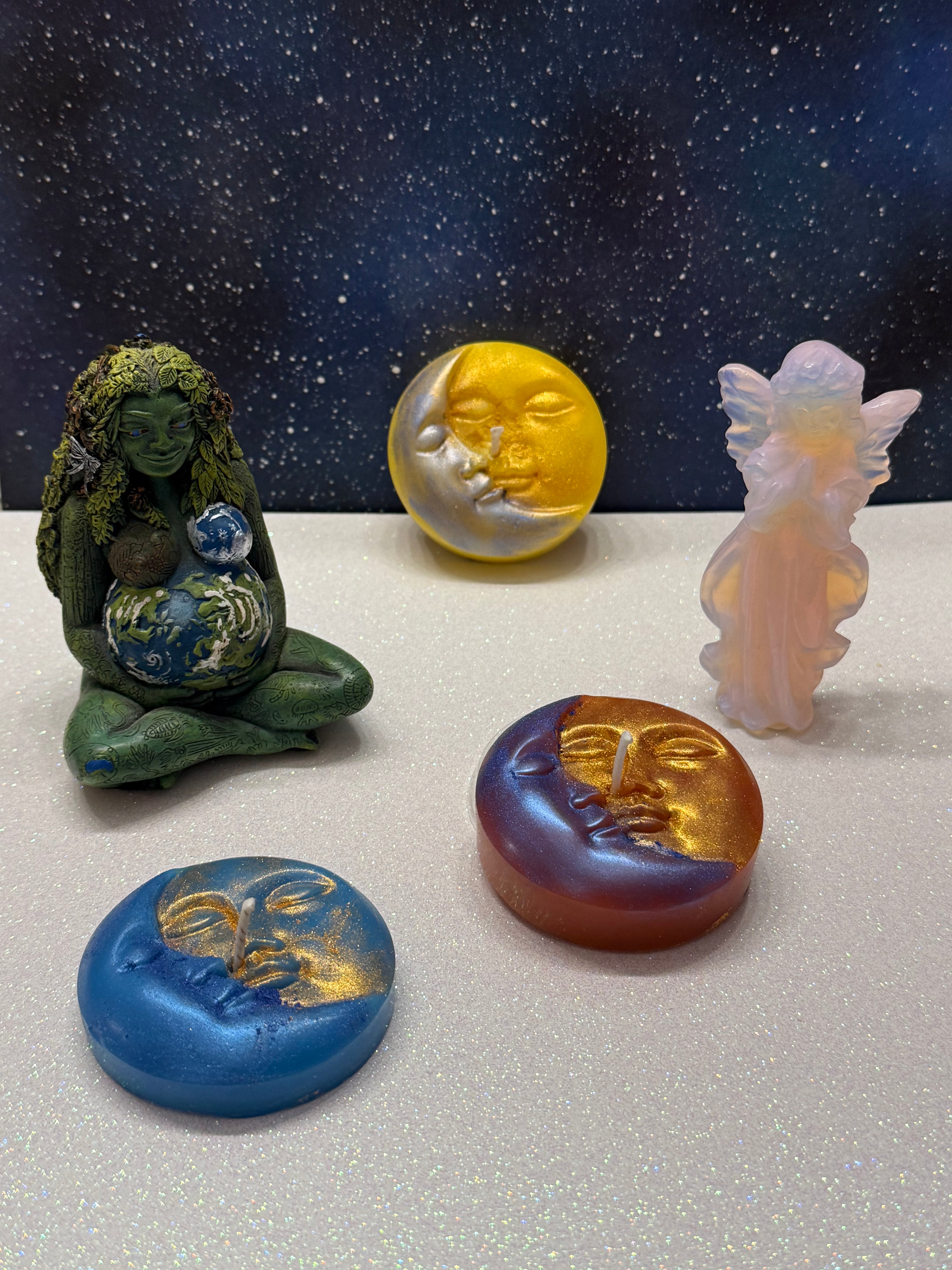 Celestial ritual candle