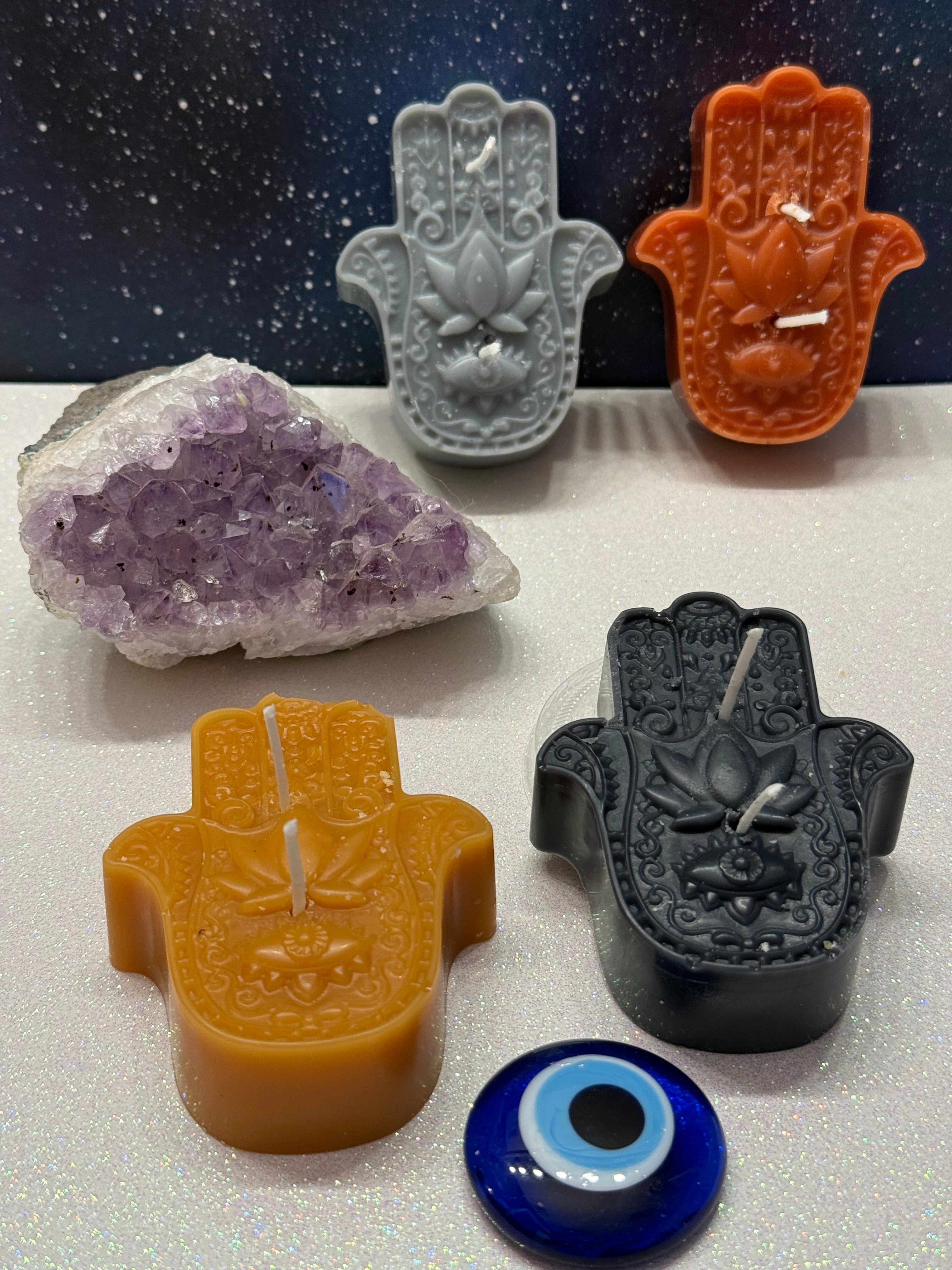 Hamsa Candle